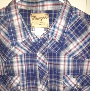 MENS WRANGLER 3XL BUTTON UP SHIRT